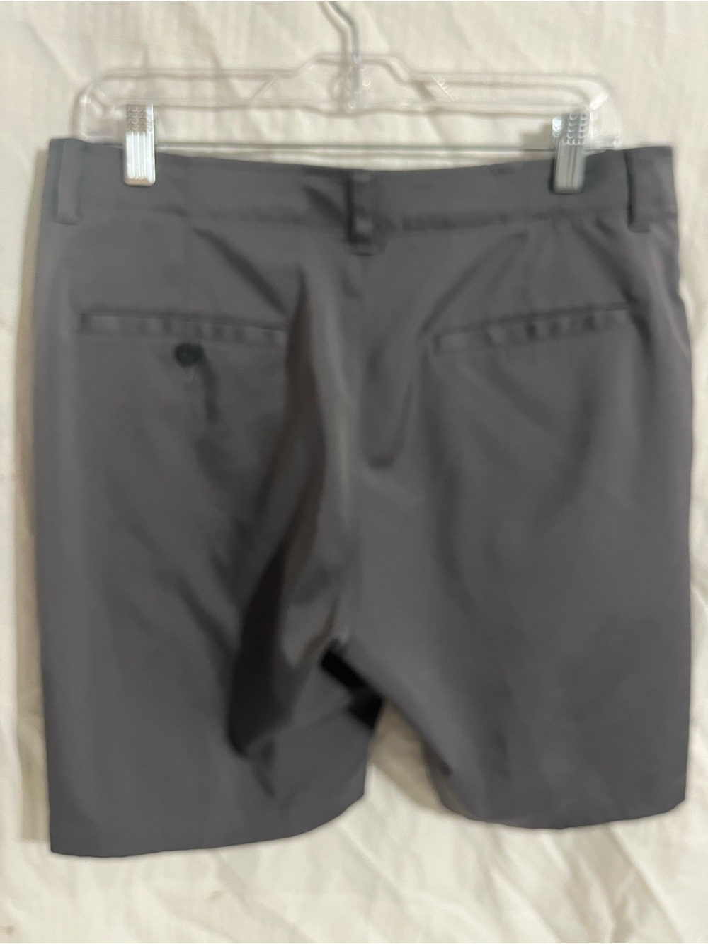 PGA Tour Men's Charcoal Flat-Front Performance Shorts - Picture 3 of 3